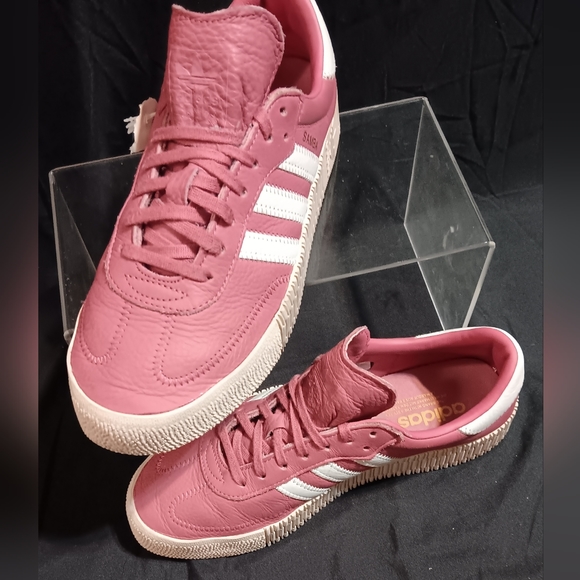 *New* ADIDAS SambaRose Leather Platform Trainers: size 10 - Picture 7 of 8